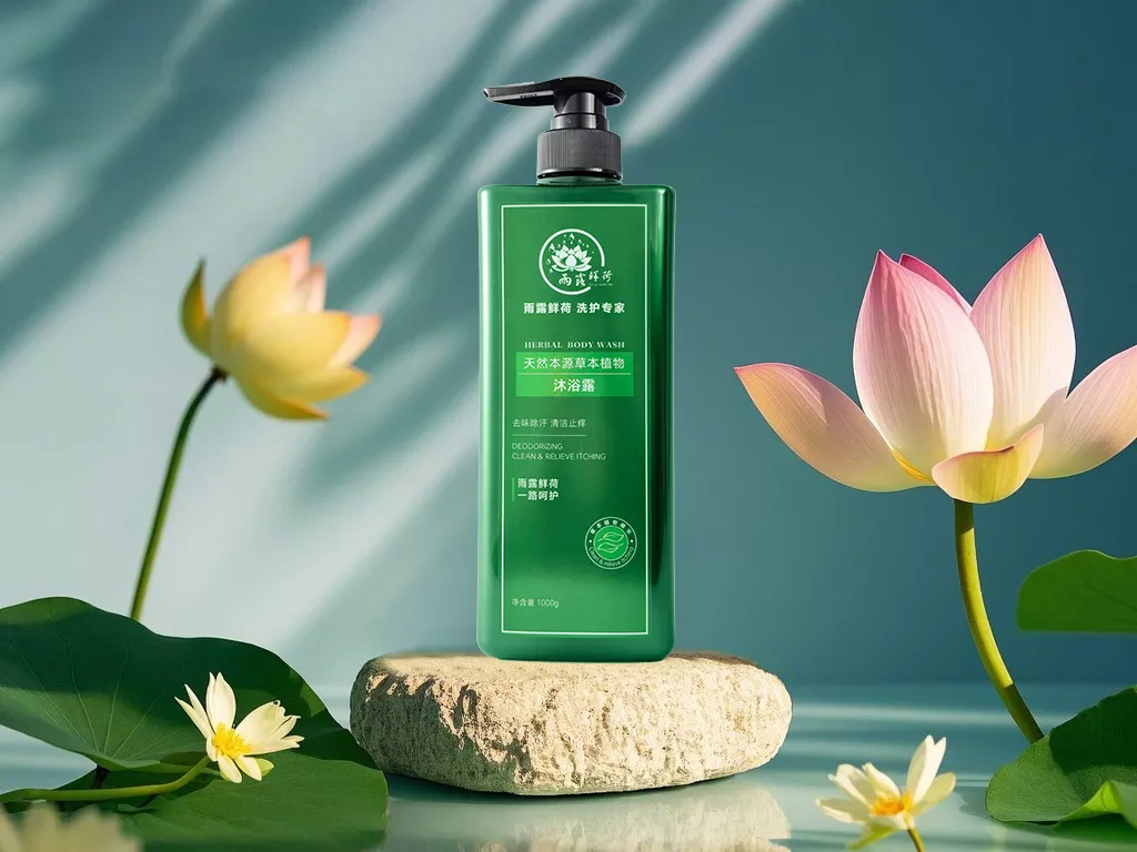 雨露鲜荷-天然本源草本植物沐浴露